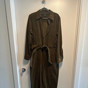ME+EMSoft Cord Jumpsuit + Belt (Size 8 Excellent Condition)